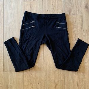 Express zipper leggings size large